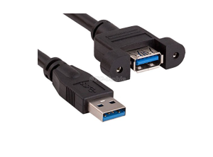 USB 3.0 Panel Mount typ muža typu kábla žena