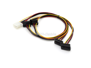 SATA 15 Pin štyri LP4 Power kábel napájací kábel