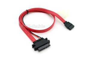 SATA 13pin s SATA 7-Pin červený