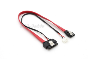 SATA 13pin s blokovacím SATA 7 Pin s LP4 napájací kábel