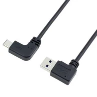 USB typu C na 90 stupňov doprava uhol Samček do samčeka 3,1 do 3,0 konvertor kábel USB