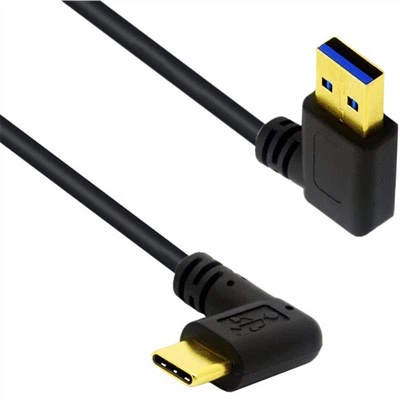Krátky pravý uhol USB A až C